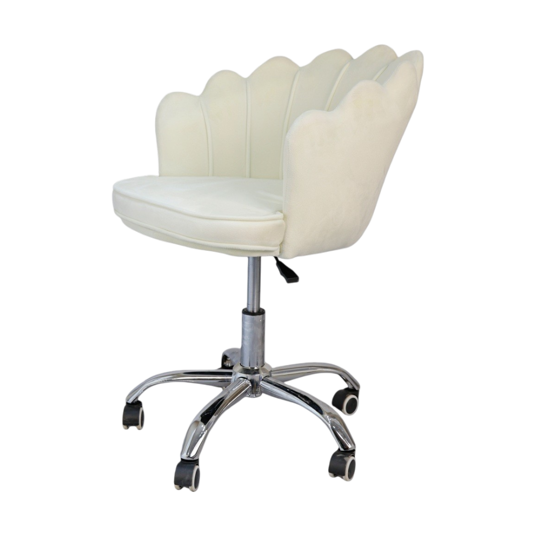 Glam & Glow Vanity Chair - White