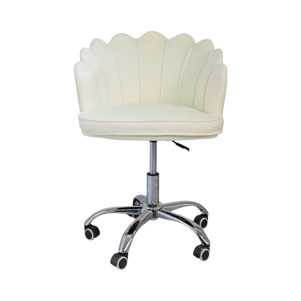 Glam & Glow Vanity Chair - White