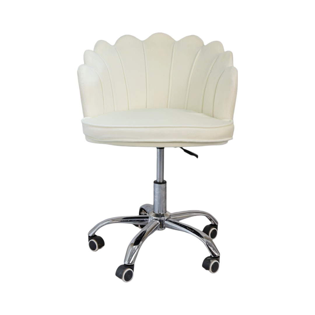 Glam & Glow Vanity Chair - White