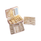 3 Layers Jewelry Box With Makeup Mirror