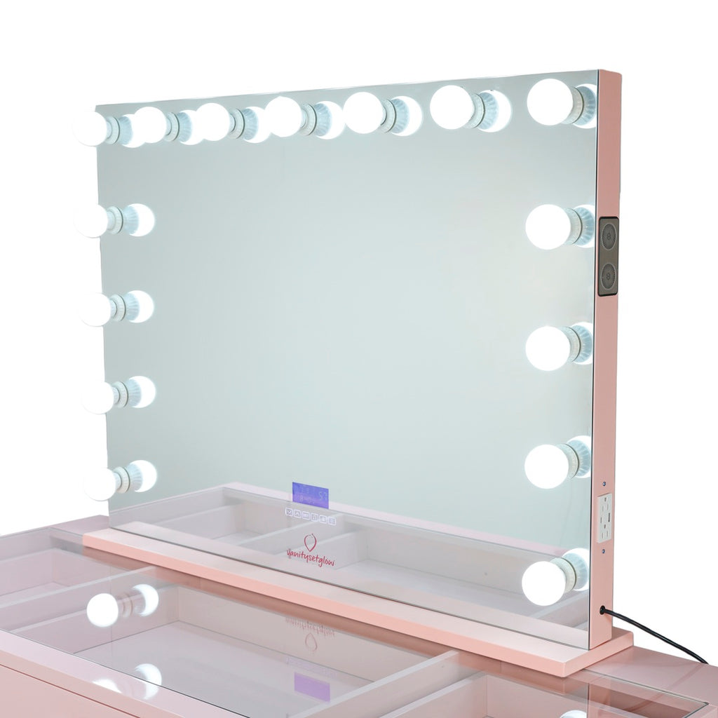 Glam & Glow – Smart Vanity Set Pink Edition — 13 Drawers