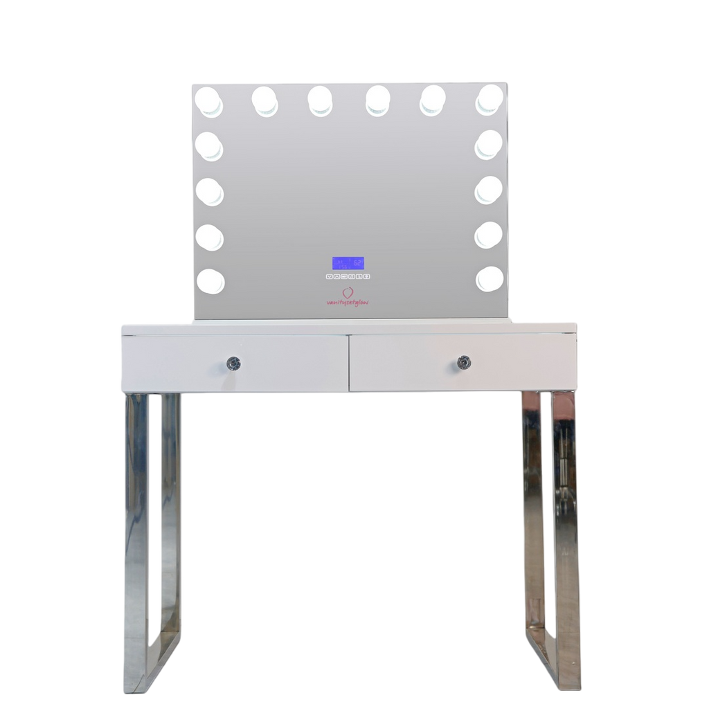 Baby Glow – Smart Vanity Set Glossy White Edition — 2 Drawers