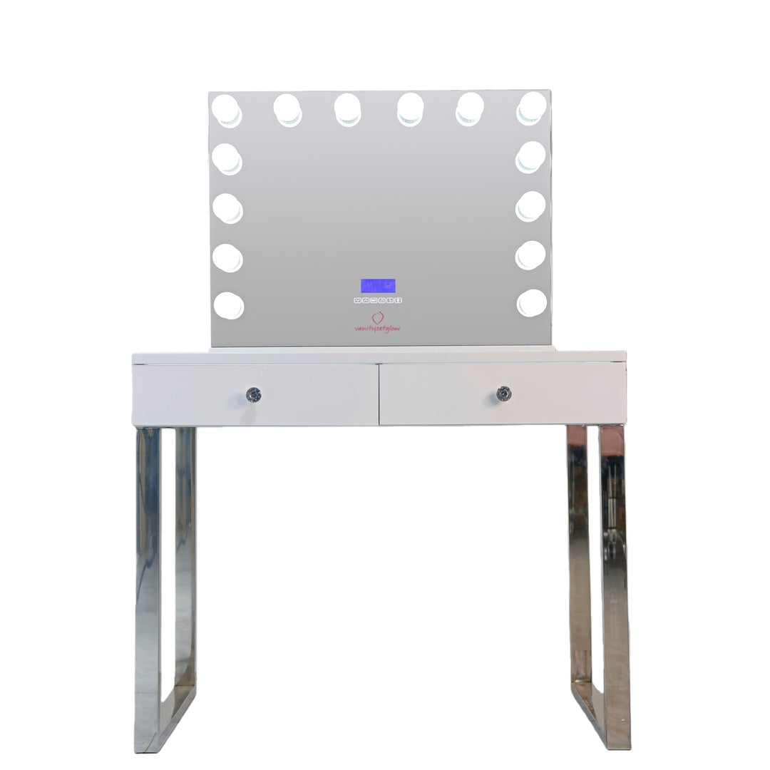 Baby Glow – Smart Vanity Set Glossy White Edition — 2 Drawers