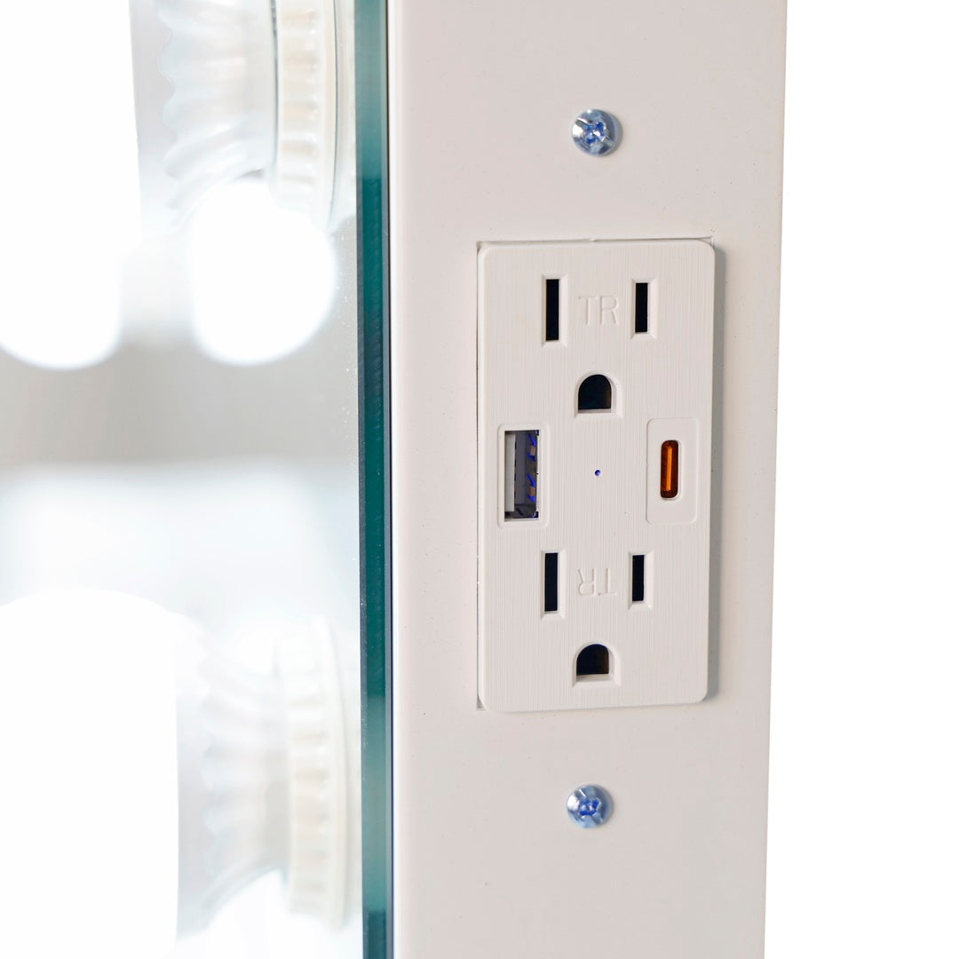 Baby Glow – Smart Vanity Set Glossy White Edition — 2 Drawers