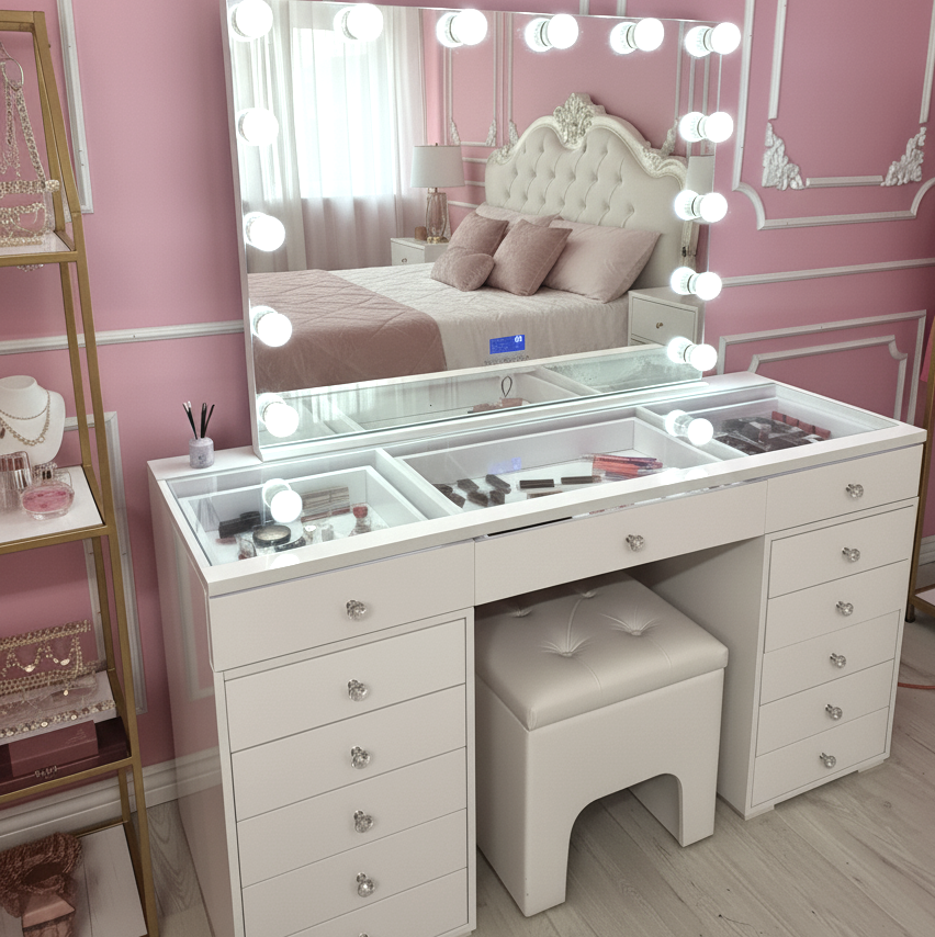 Glam and Glow Vanity Set: The Ultimate Smart Beauty Station