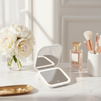 Double Sided Compact Makeup Mirror With Magnification