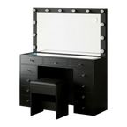 11 Drawers Vanity Set - Black