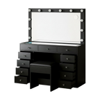 11 Drawers Vanity Set - Black
