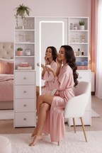 Full-Length Vanity Set With 8 Drawers & Shelves